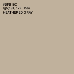#BFB19C - Heathered Gray Color Image